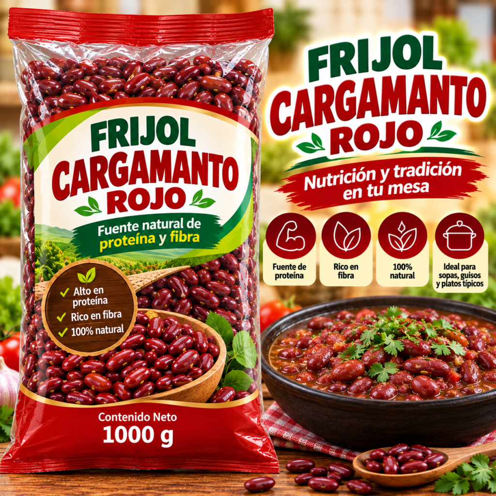 FRIJOL CARGAMANTO ROJO 1000 GR