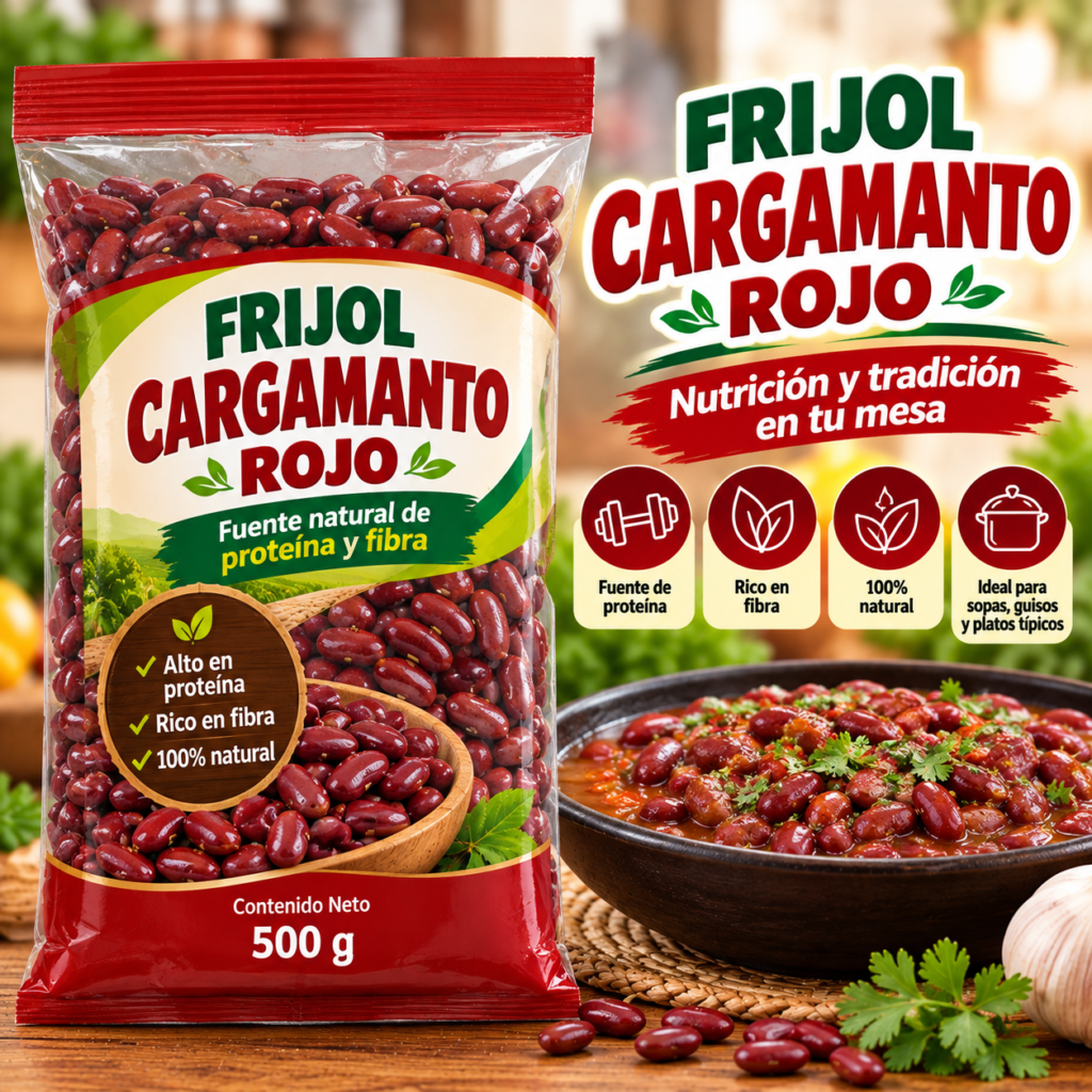 FRIJOL CARGAMANTO ROJO 500 GR
