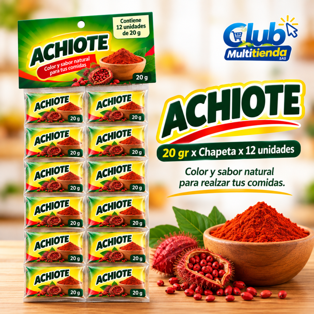 Achiote El Trece 20 gr x Chapeta x 12 unidades