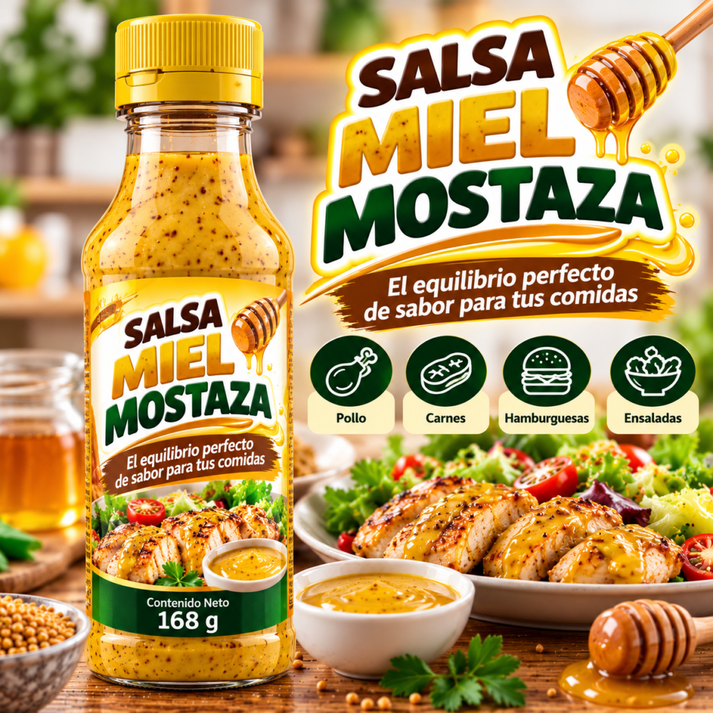 SALSA MIEL MOSTAZA 168 GR